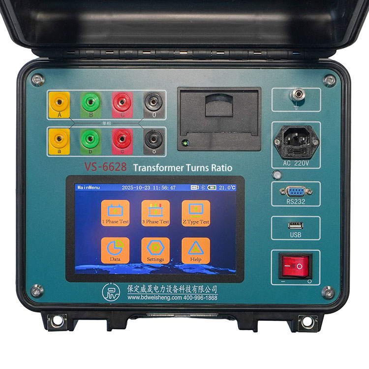 Relação de voltas do transformador e testador de indutância do capacitor