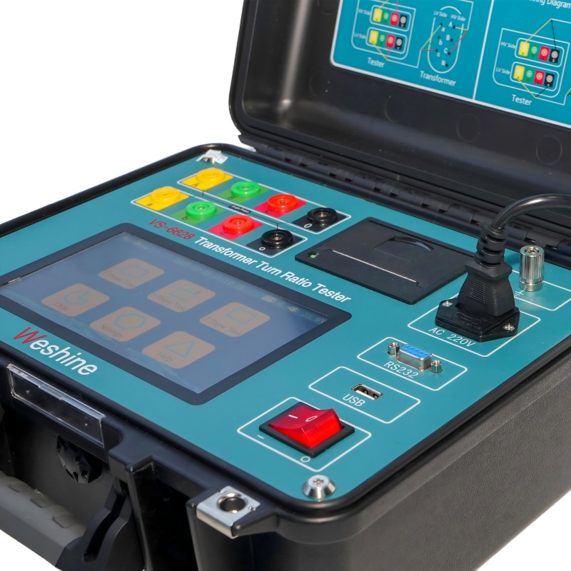 Medidor de relação de voltas do transformador